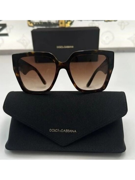 Dolce and Gabbana Brown Gradient Butterfly Ladies Sunglasses DG4438 502/13 55